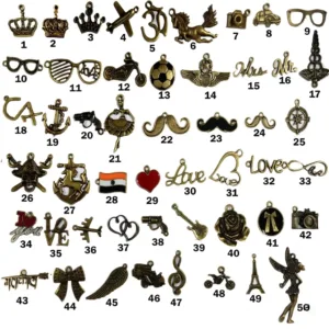 cstomised leather product_charm list