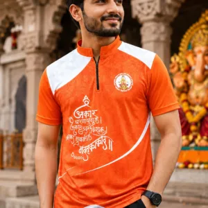 Ganapati Special T-Shirts Collection featuring orange and pink Ganpati jerseys for Ganesh Utsav