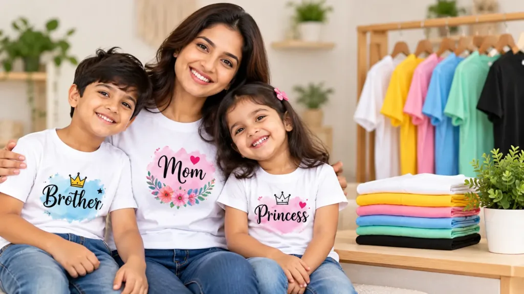 Customised family T-shirts and personalised T-shirts in Pune