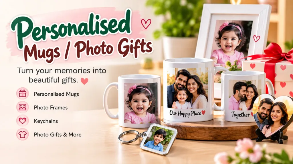 Personalised photo mugs and customised photo gifts in Pune